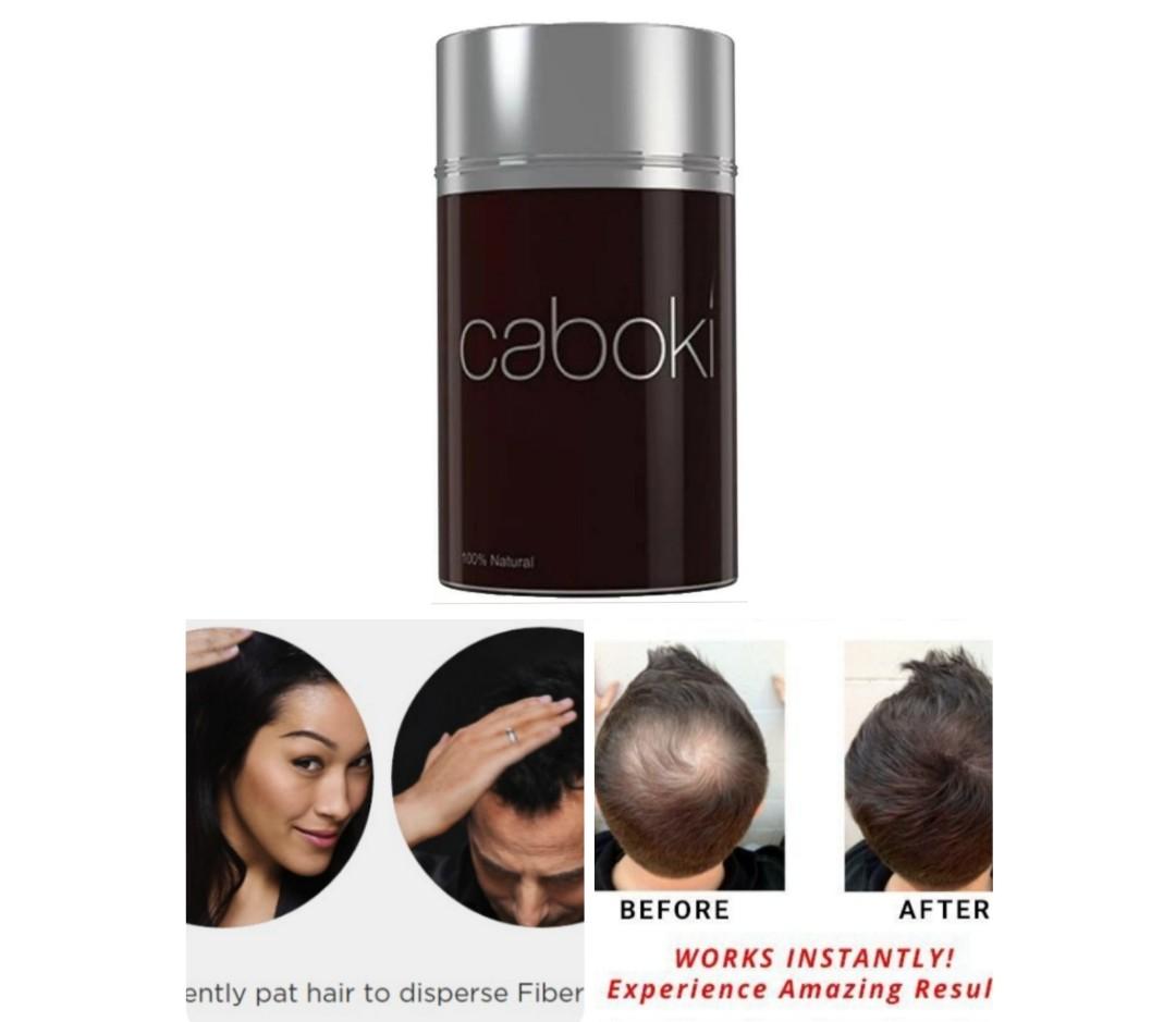 Hair loss solution caboki Natural hair fiber dark brown, Beauty