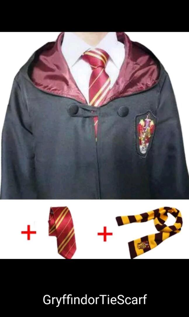 Harry Potter Cosplay Robe Cloak Tie Scarf A Gryffindor B Slytherin C Ravenclaw D Hufflepuff Bulletin Board Preorders On Carousell
