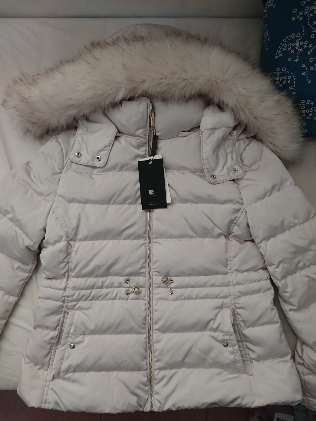 hooded down jacket zara