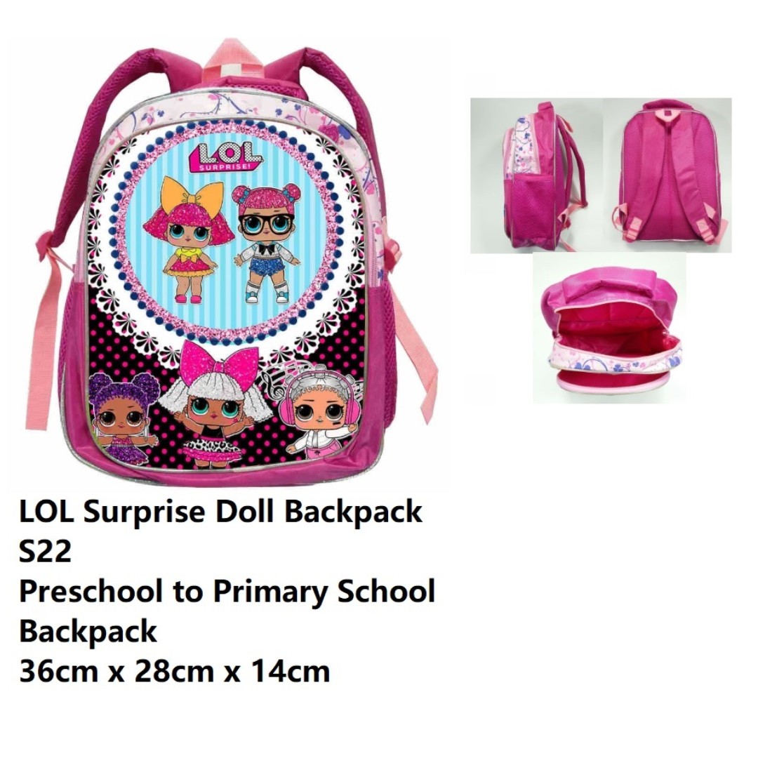 lol doll school bag