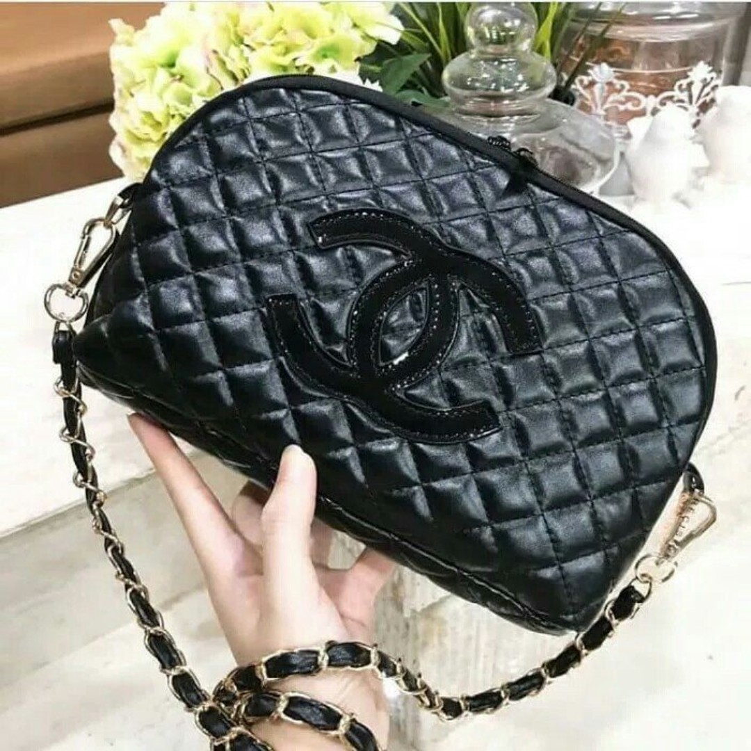 chanel quilted sling bag
