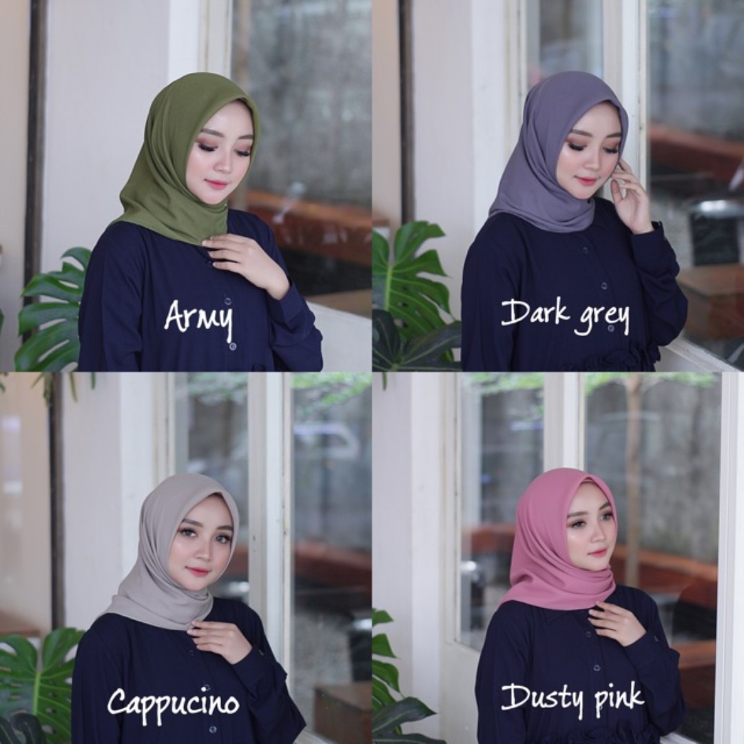 Jilbab Bella Laudya Square Part Ii Womens Fashion Muslim Fashion