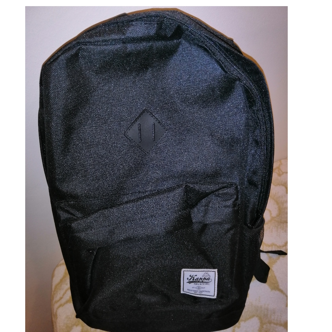 kappa black backpack