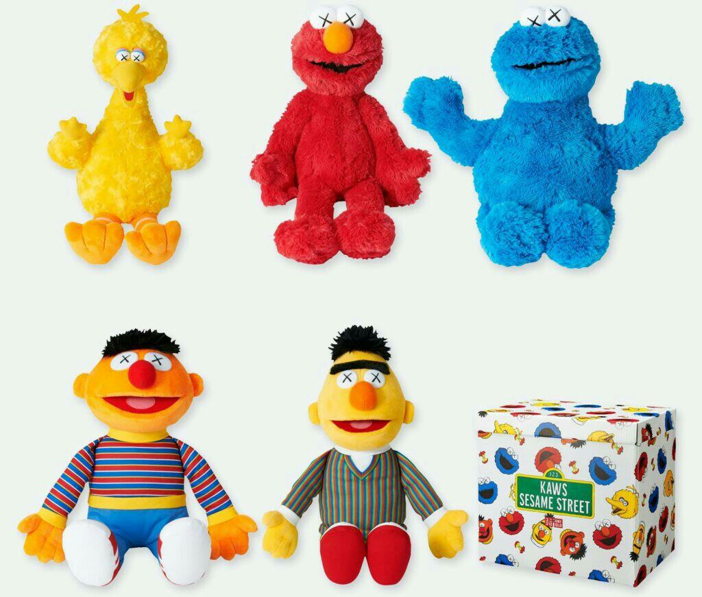 kaws sesame street toy box