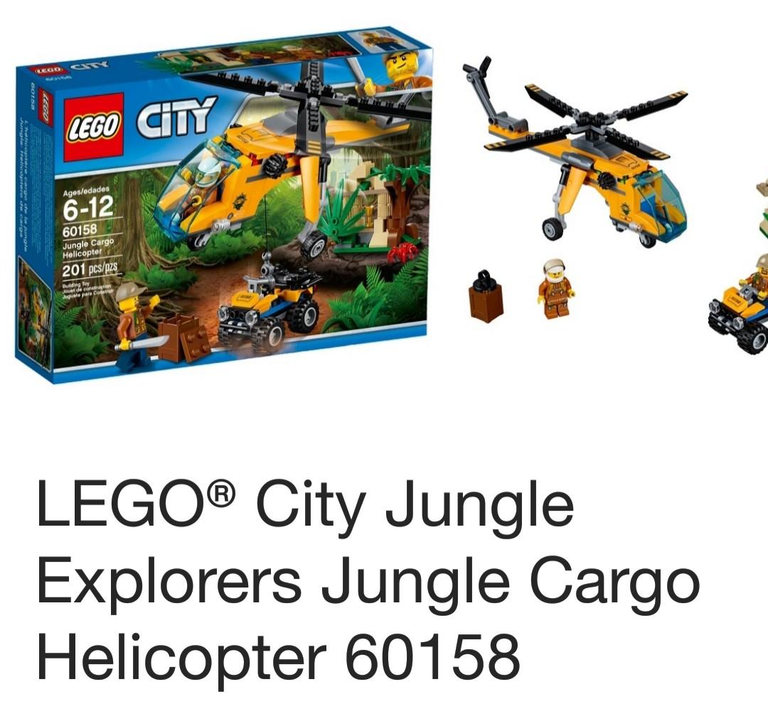 lego city jungle explorers jungle cargo helicopter