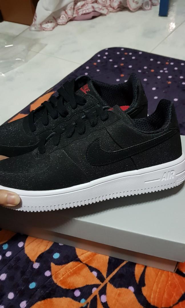 Nike air force 1 black glitter hotsell