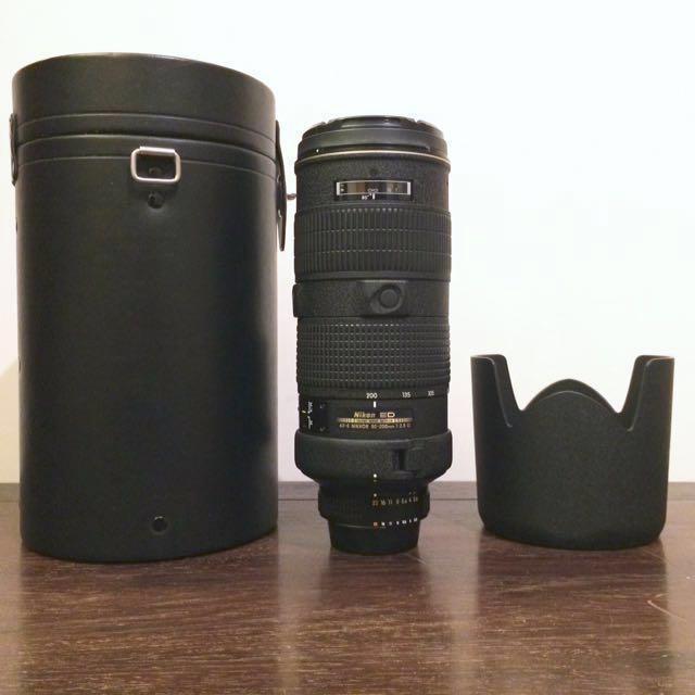 Nikon F4 レンズNikonED80〜200mm F2,8 Nikon AF NIKKOR 80-200mm f/2.8 D