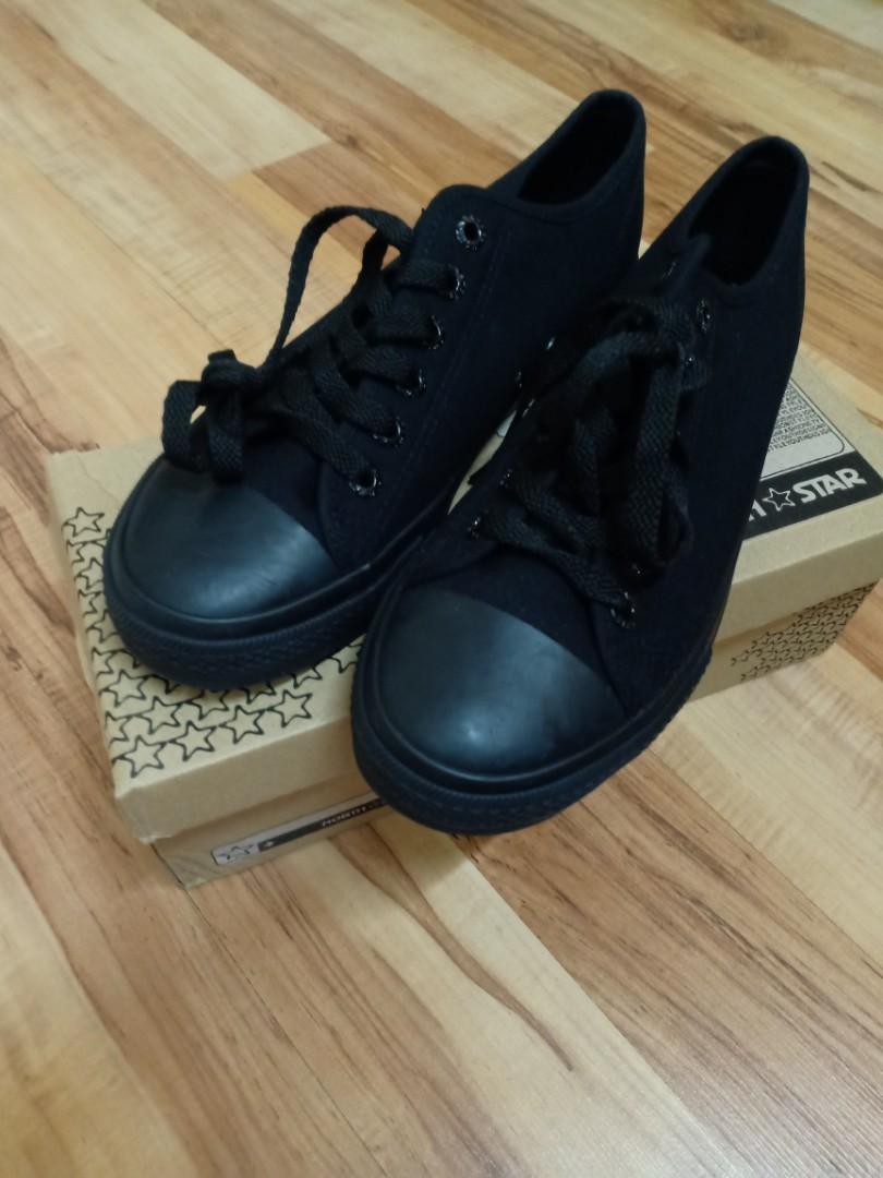 Bata North Star Black School Shoes UK 8/US 9, Men's Fashion, Footwear ...