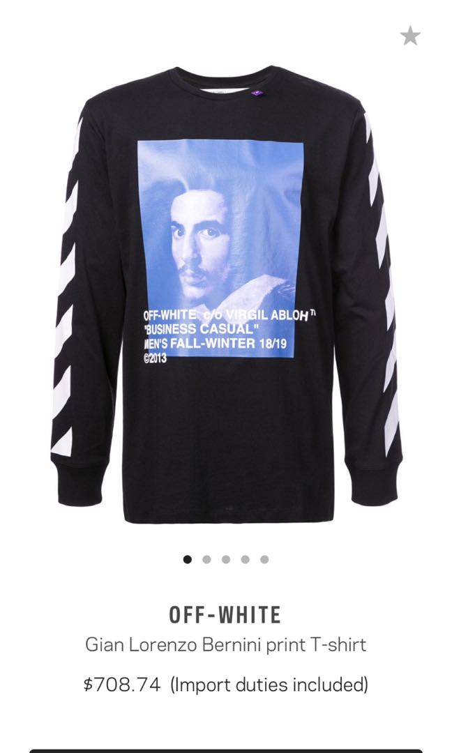 Offwhite long sleeve Bernini Men s Fashion Tops Sets Shirts on Carousell