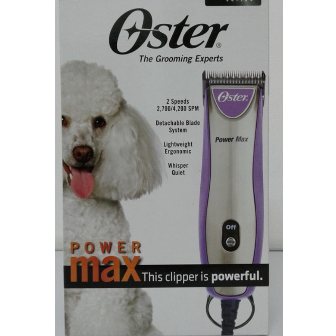 oster power max dog clippers