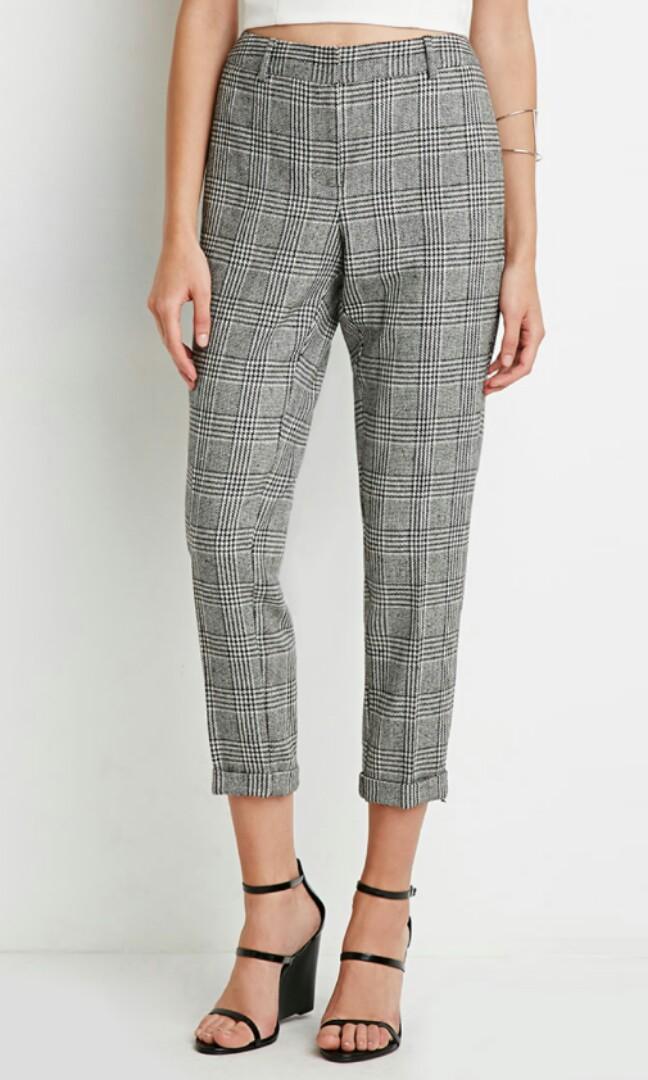 plaid houndstooth pants