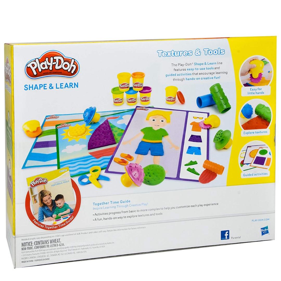 Play doh shape and sales learn textures and tools