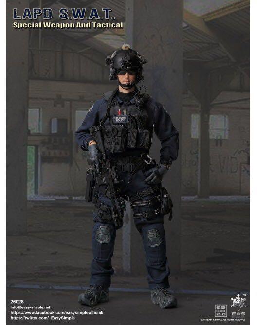 Lapd Toy Rifle *PO* Easy & Simple 26028 1/6 Scale LAPD S.W.A.T., Hobbies & Toys, Toys ...