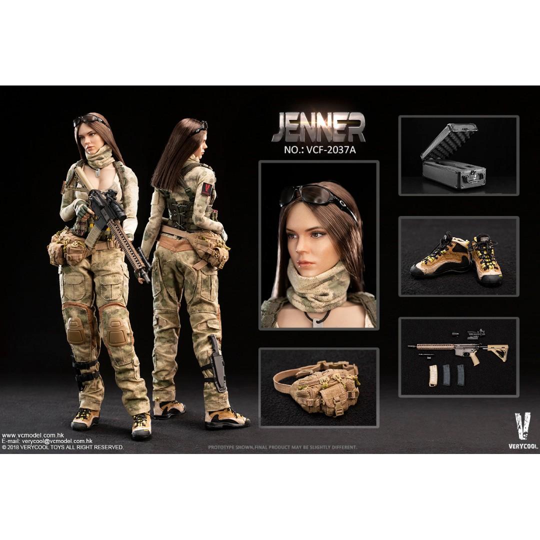 VERYCOOL VCF-2037B Jenner Military Female Soldier Action Figure 1/6 IN  STOCK