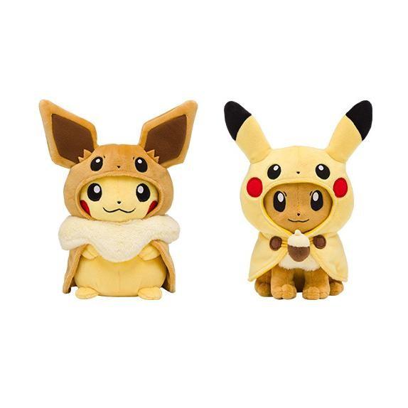 eevee and pikachu plush