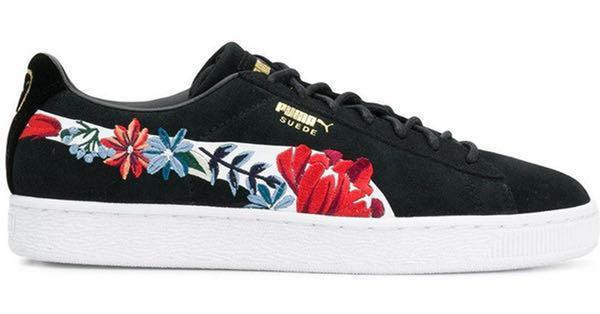 PUMA floral suede classic embroidered Women s Fashion Footwear