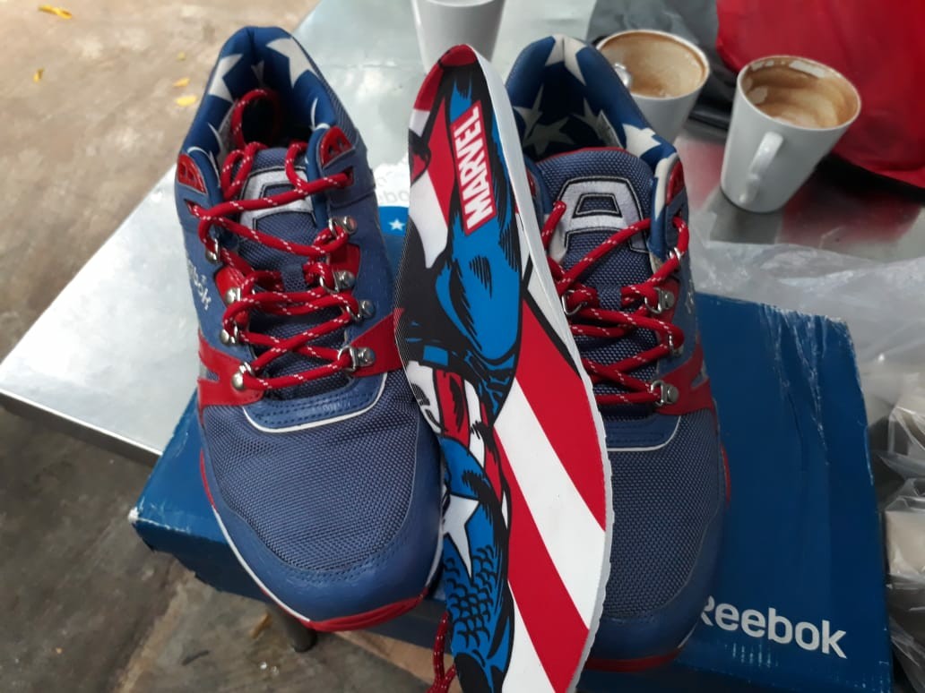 captain america reebok shoes