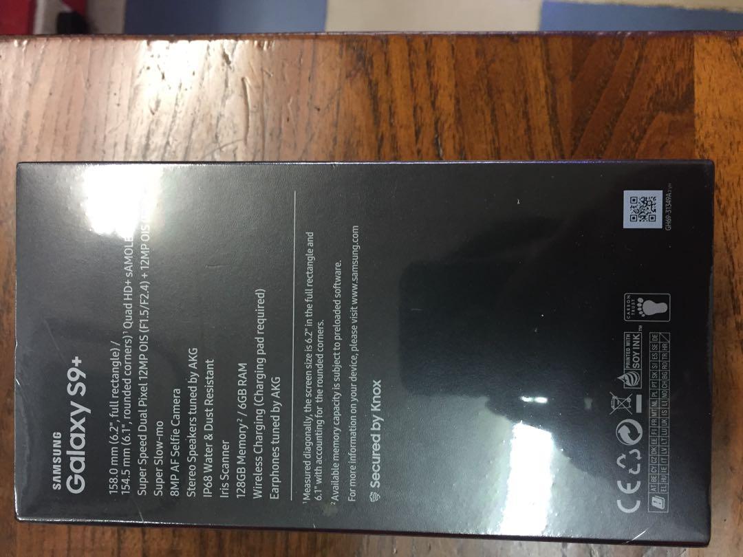 Samsung Galaxy S9 Plus 128gb Midnight Black Mobile Phones Tablets Android Phones Samsung On Carousell