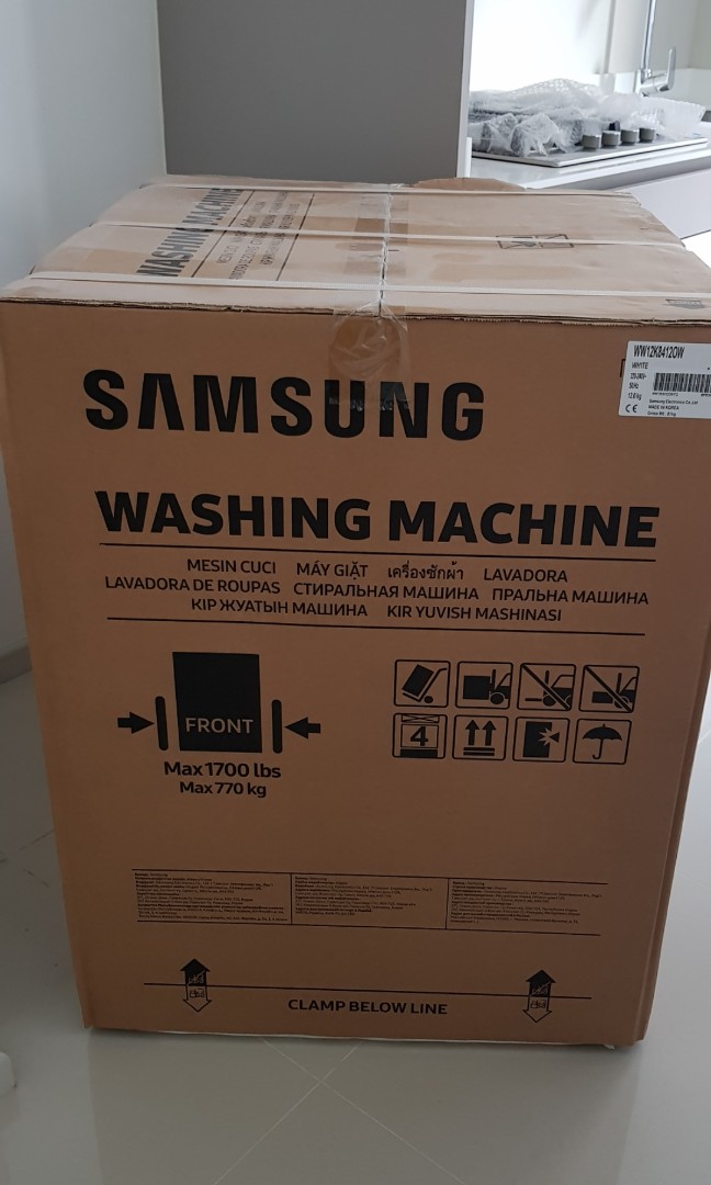 samsung washing machine ww12k8412ow fq front load washer 12kg