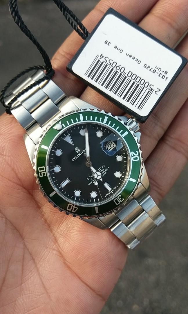 Steinhart ocean one 39mm swiss made automatic diver watch Men s