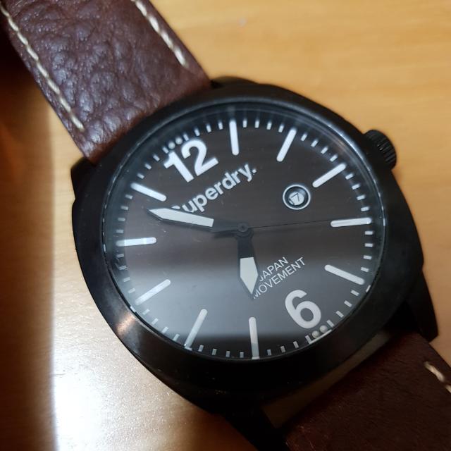 Superdry Watch With Genuine Leather Strap Mobile Phones Gadgets