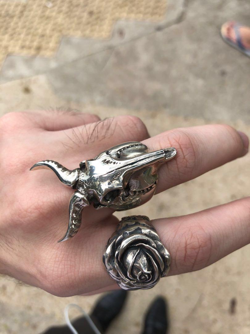 The Great Frog - The wonderful Adina's collection. From left to right, Cat  ring, Small Kudu, Horizontal Eye ring, Official Ghost Ghoul, Official Papa  Emeritus and Smallest Evil Skull ring. | Facebook