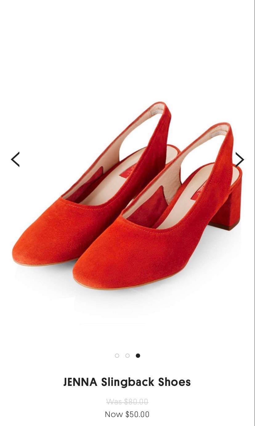 Topshop orange hotsell shoes