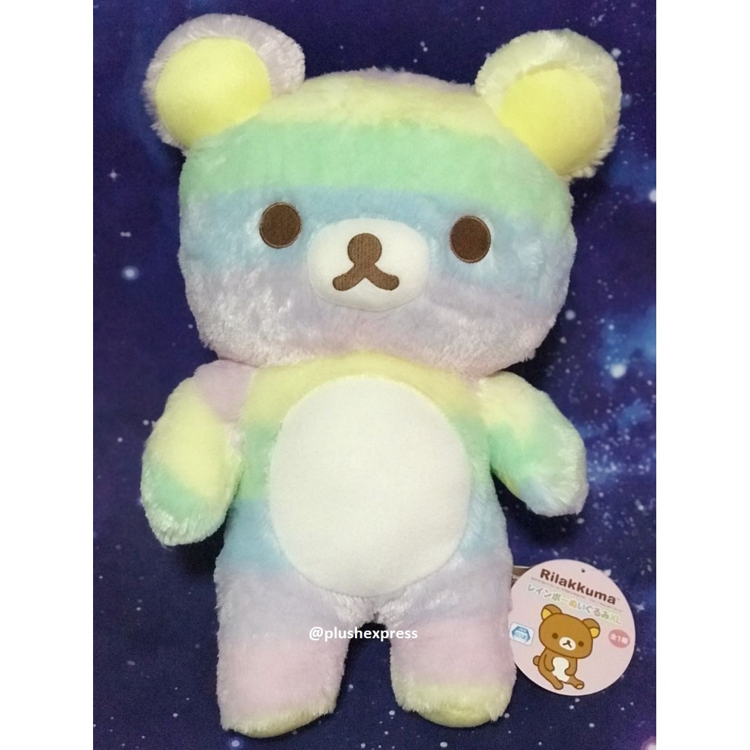 rainbow rilakkuma plush