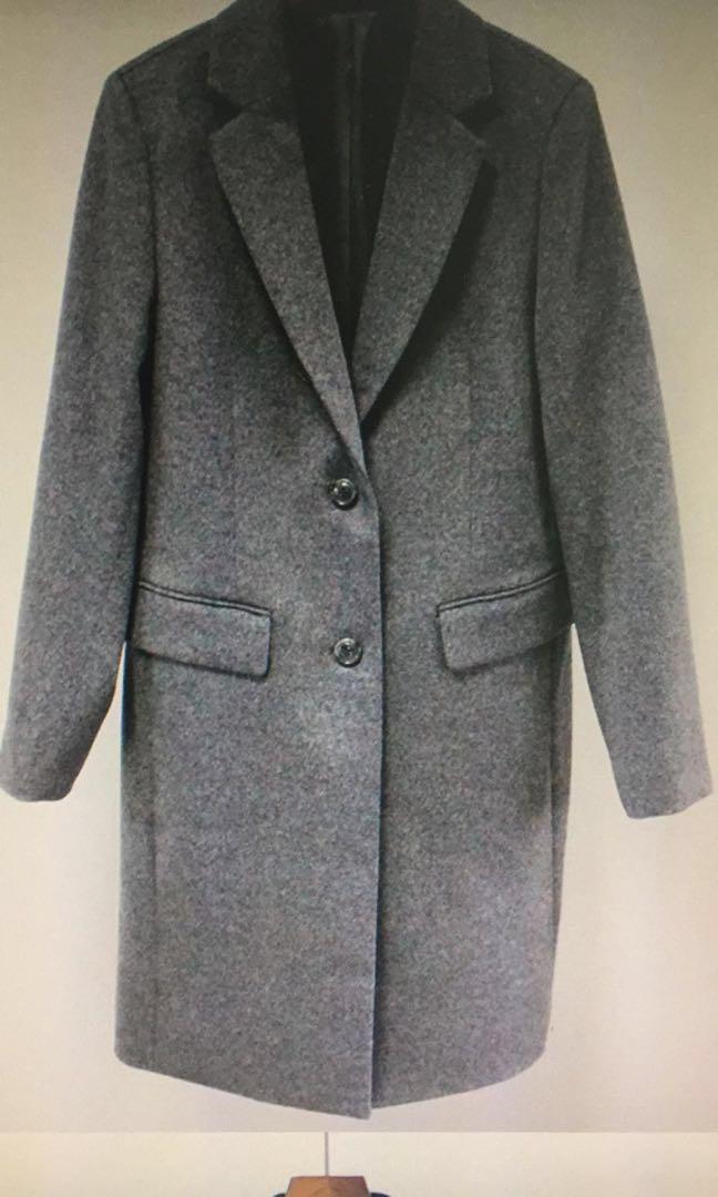 Women cashmere blended best sale chester coat