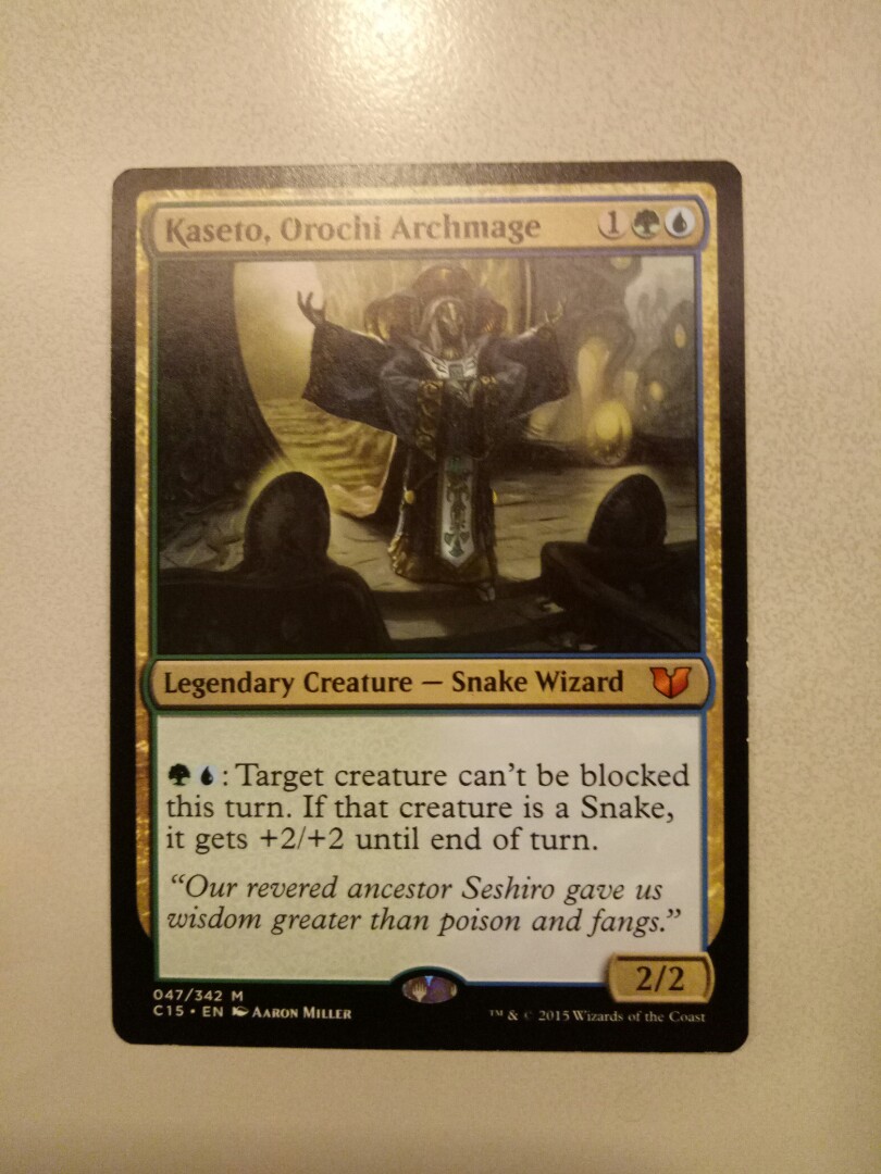 Orochi Archmage Commander 2015 NM Blue Green Mythic Rare CARD ABUGames Kaseto 