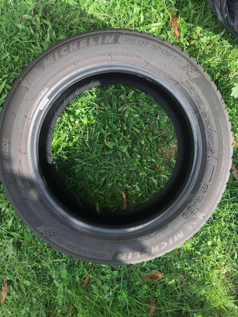 205/55/16 Michelin Pilot Sports 4, Car Accessories, Tyres & Rims on ...