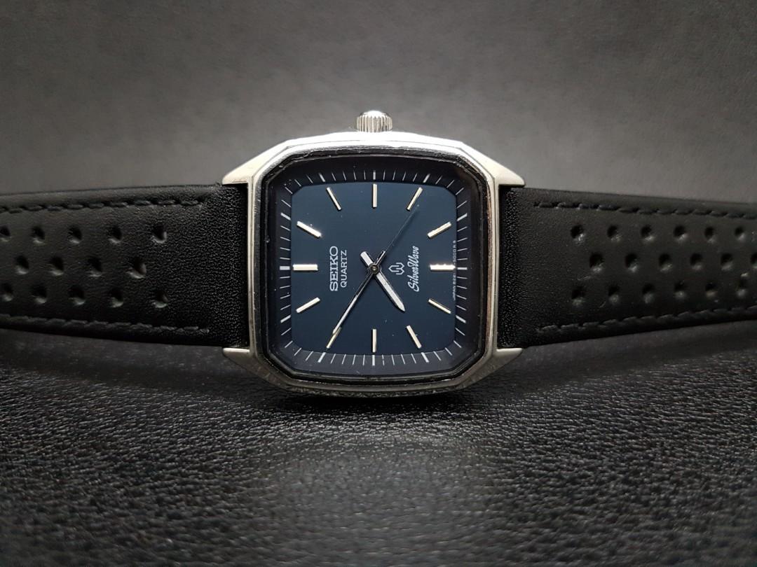 80 Vintage Seiko Silverwave 8221 500A Quartz Square Dial Gents Watch 