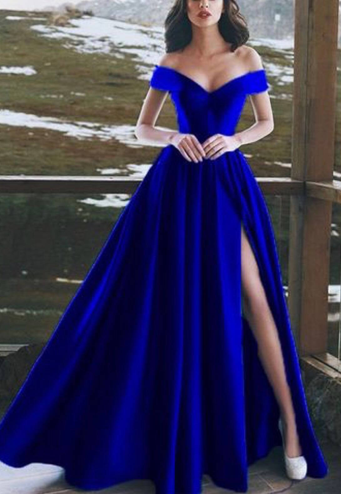 Blue long on sale gowns