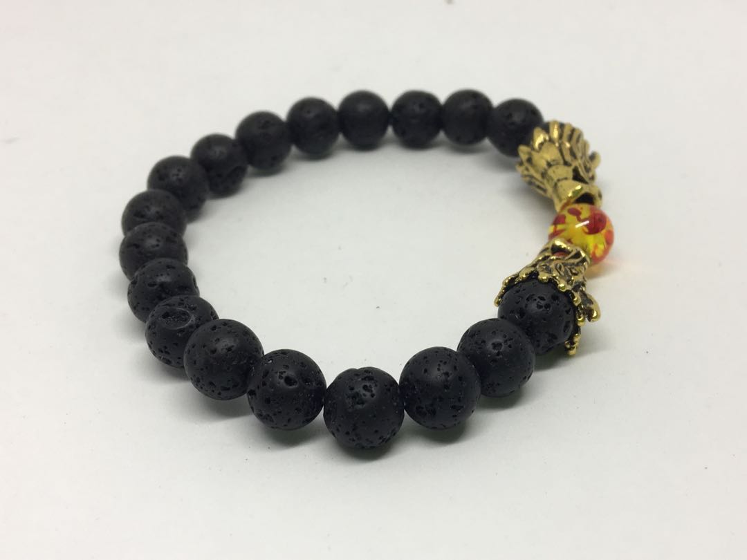 Bracelet Dragon Ball Black Lava Beads 8 5mm X 16cm Men S Bracelet Dragon Ball Black Lava Beads 8 5mm X 16cm Men S Fashion Accessories Others On Carou