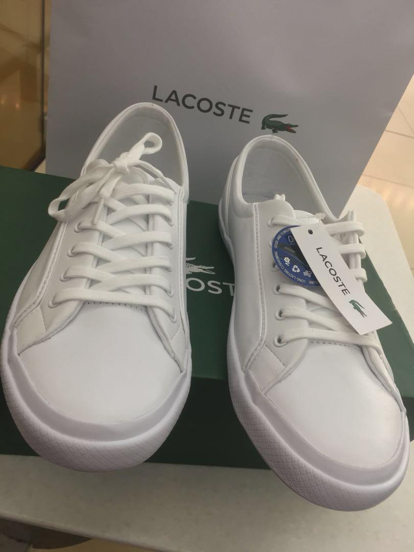 BRAND NEW ORIGINAL Lacoste Lancelle BL Leather Trainers 7.5 US