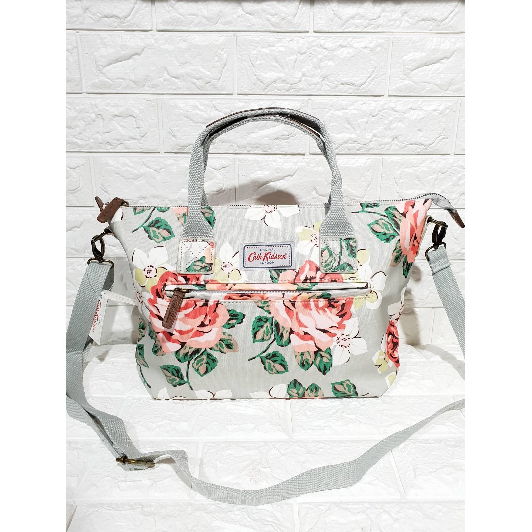 cath kidston grey floral bag