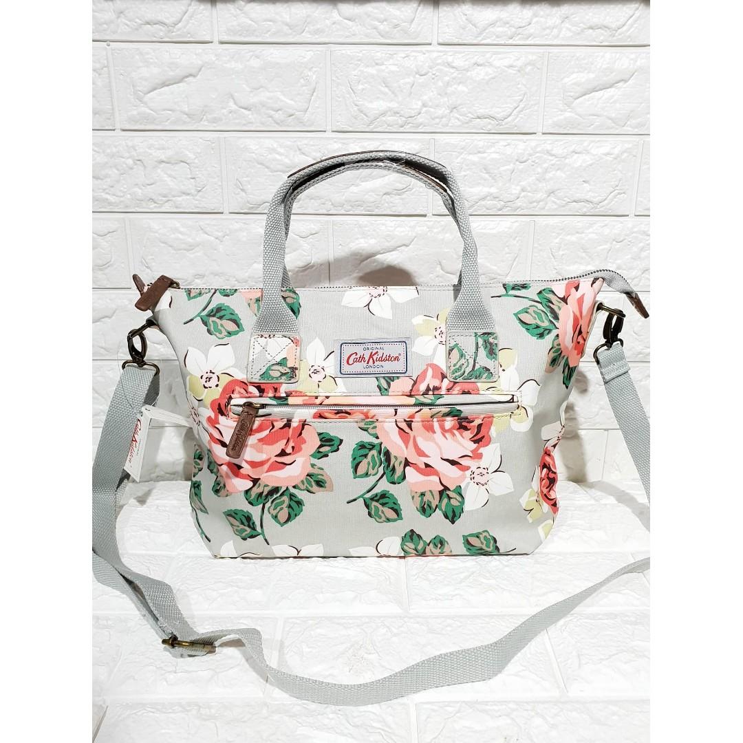 Cath kidston grey floral bag store
