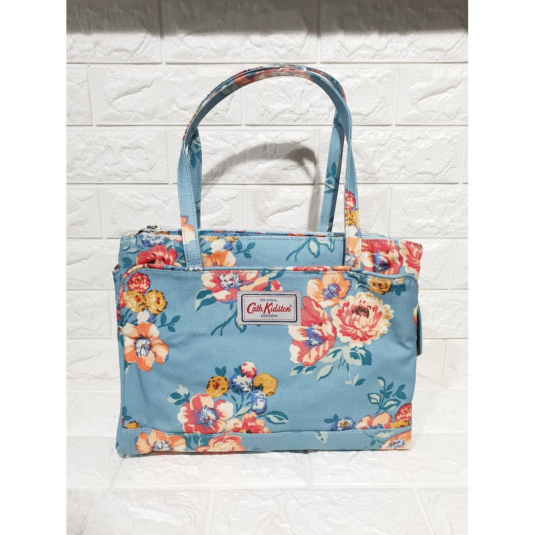 cath kidston blue floral bag