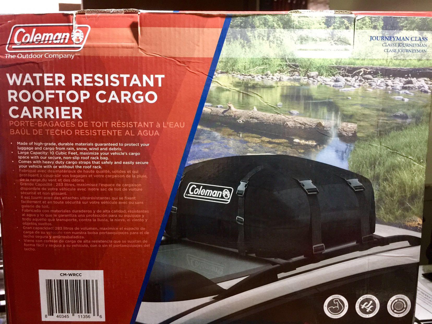 coleman rooftop cargo carrier