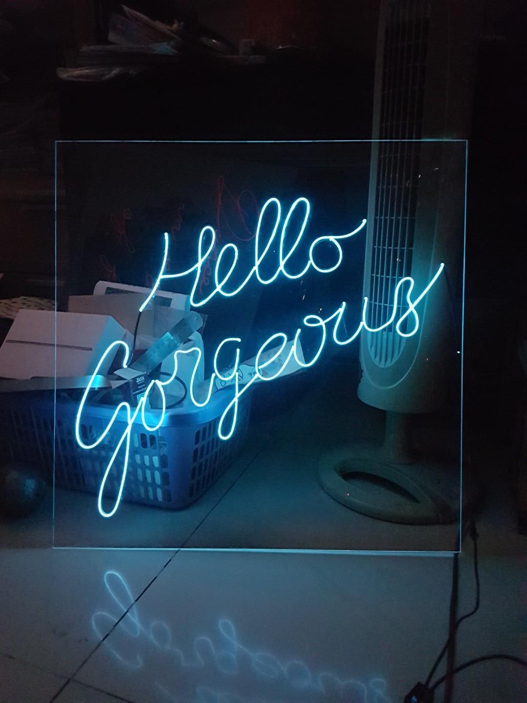 Custom lampu hot sale neon