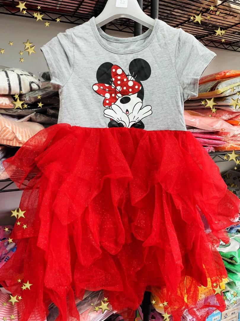 Disney Junior Minnie Dress Babies Kids Girls Apparel 4 To 7
