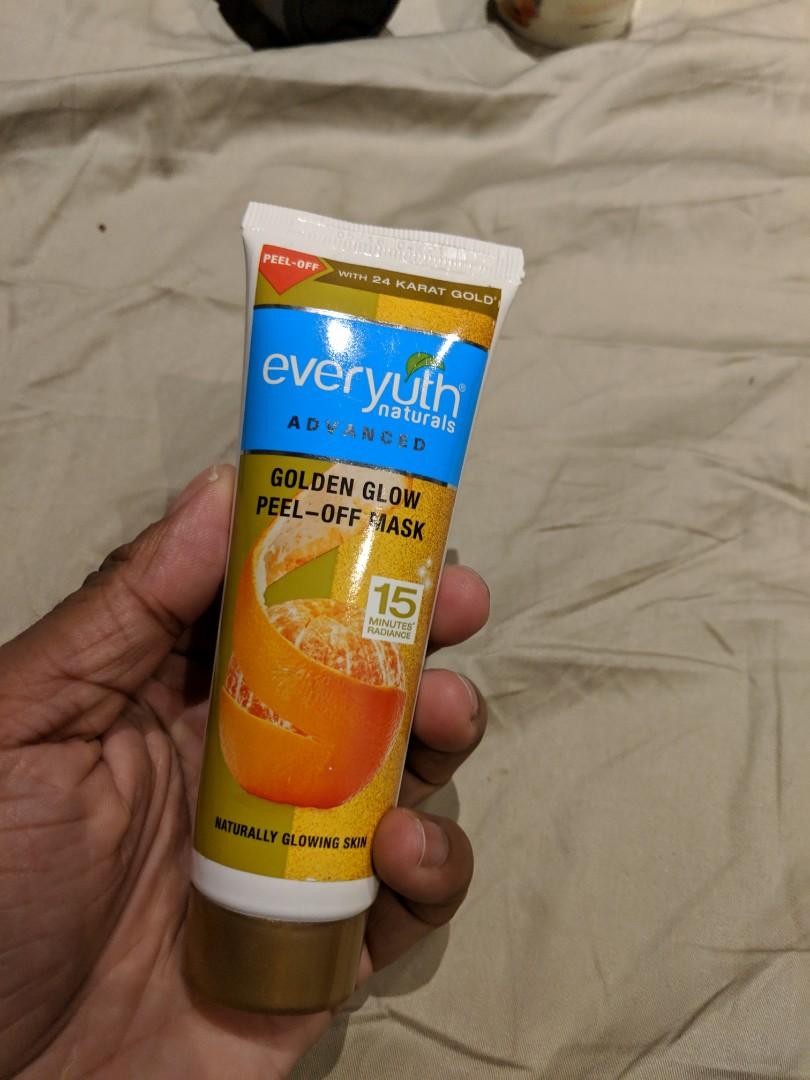 Everyuth Naturals Golden Glow Peel Off Mask 90 G Health Beauty