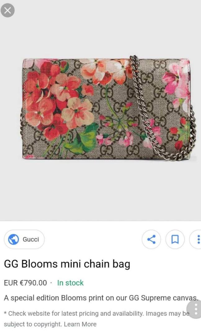 Gucci GG Bloom Mini Chain Bag Dionysus Luxury Bags Wallets on