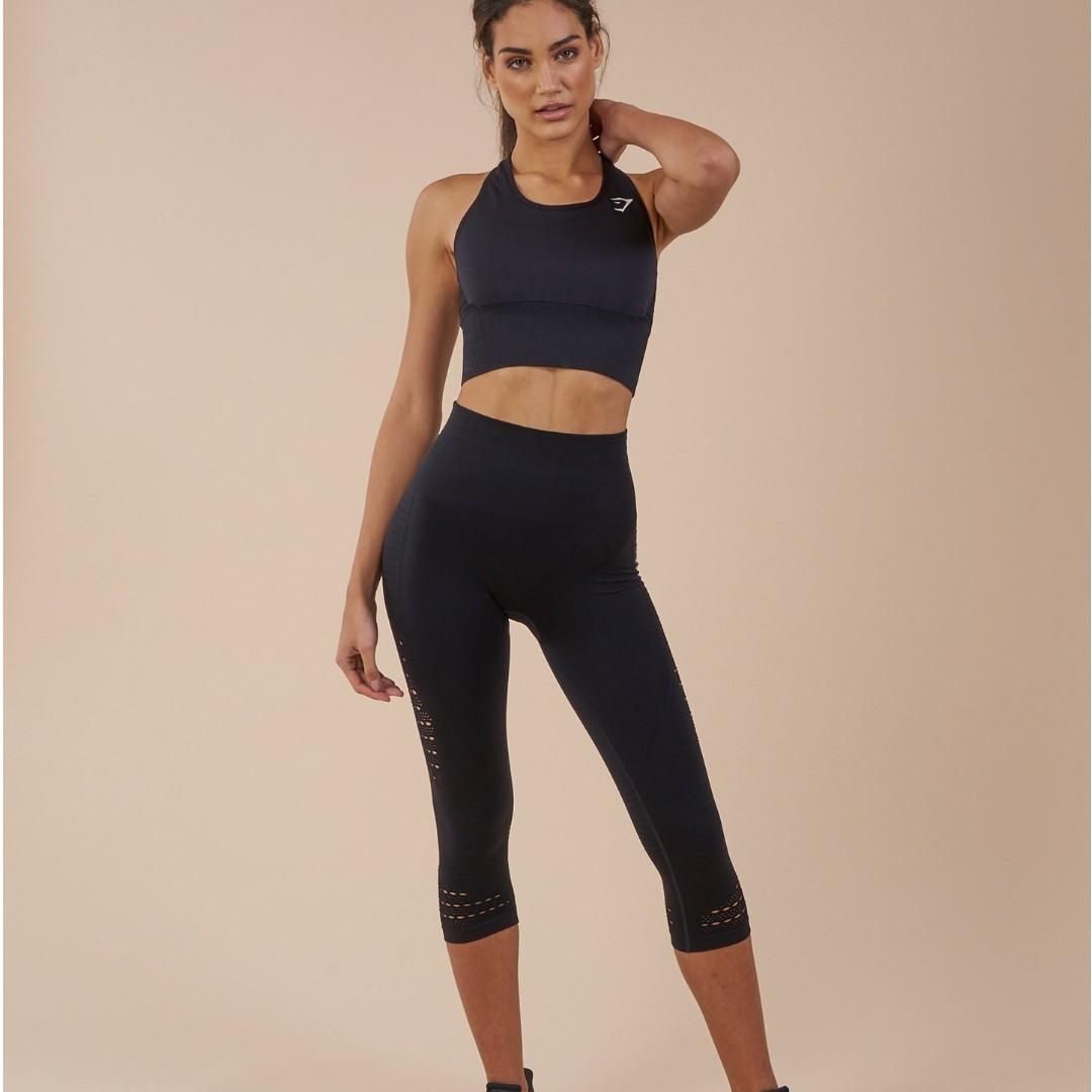 GYMSHARK WOMENS ENERGY SEAMLESS HIGH WAISTED CROPPED LEGGINGS Women s Fashion Bottoms Jeans Leggings on Carousell
