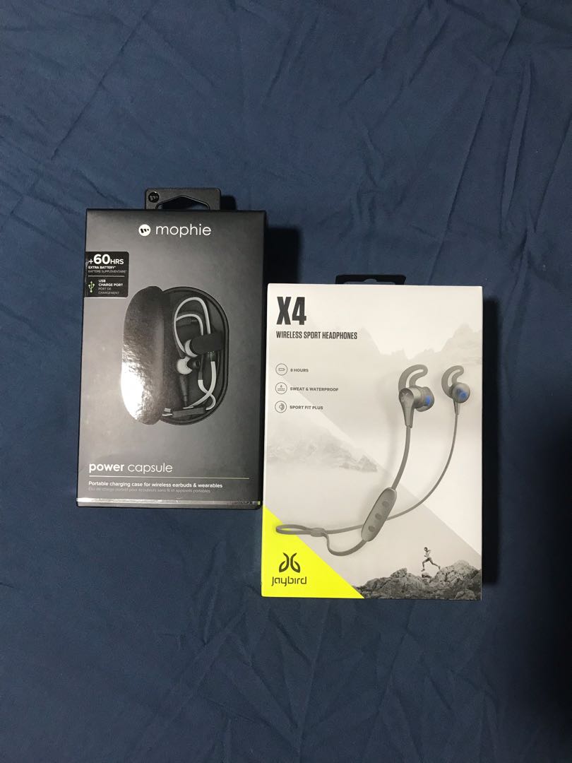 Jaybirds X4 + Mophie power capsule, Mobile Phones & Gadgets, Mobile