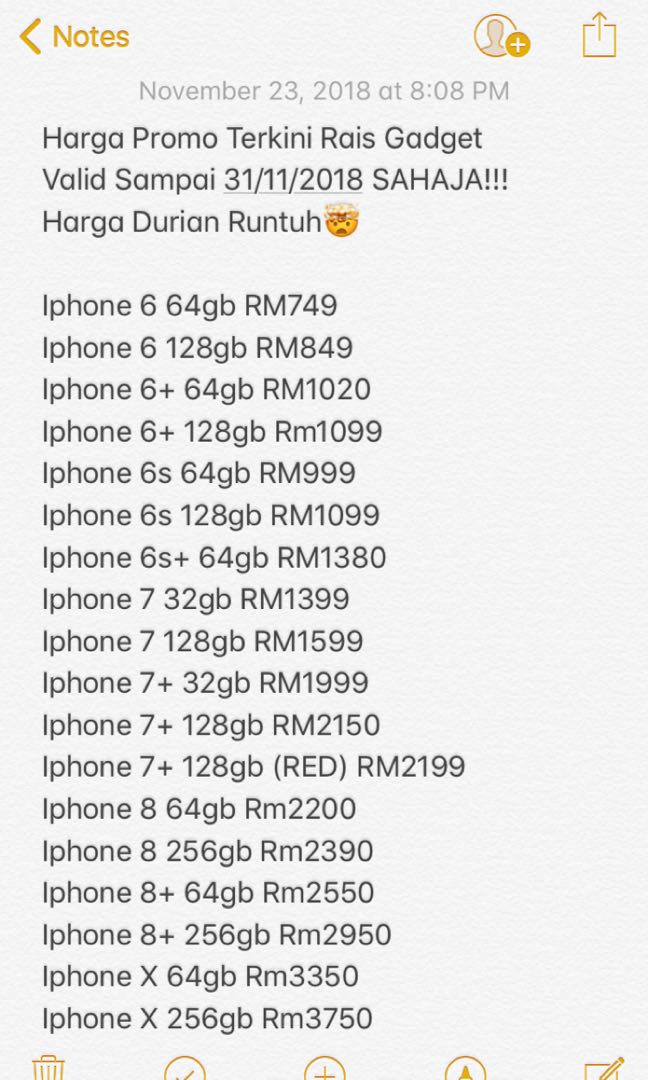List Harga Iphone Repair By Rais Gadget Mobile Phones Tablets Iphone Iphone 6 Series On Carousell
