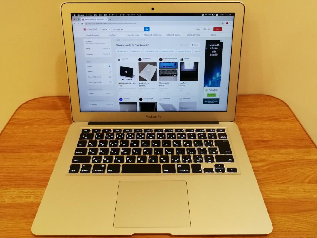 Macbook Air 13 Inch Early 2015 Japanese Keyboard Electronics Computers Laptops On Carousell