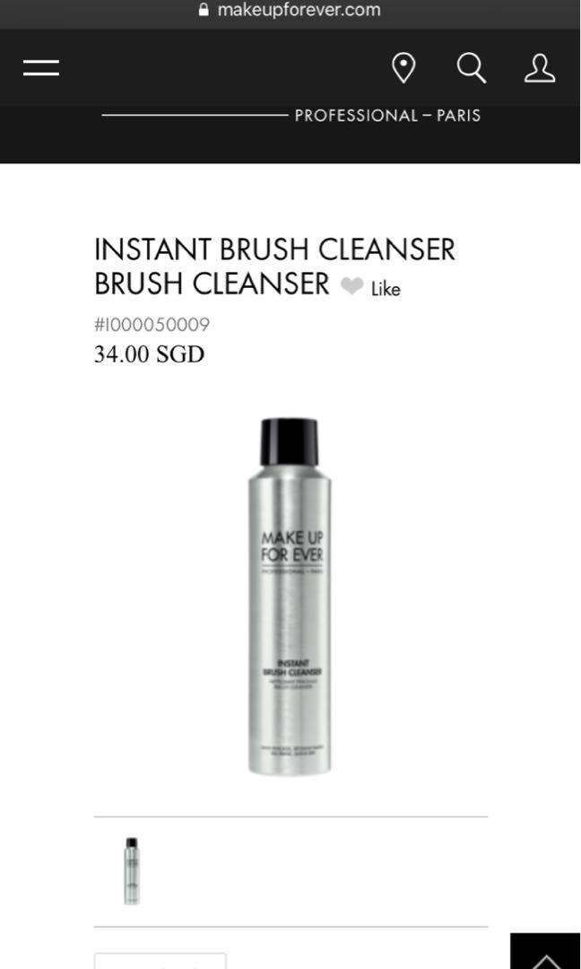 MAKEUP FOREVER INSTANT BRUSH CLEANSER 140ml, Beauty & Personal Care