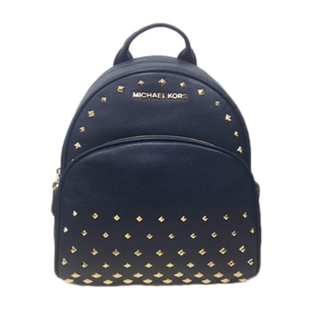 michael kors white leather backpack