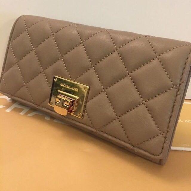 Michael kors dark khaki wallet online